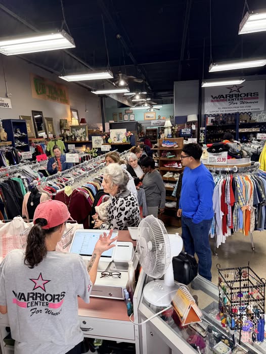 Shoppers inside the Warriors Center Thrift Store in Olive Branch, Mississippi