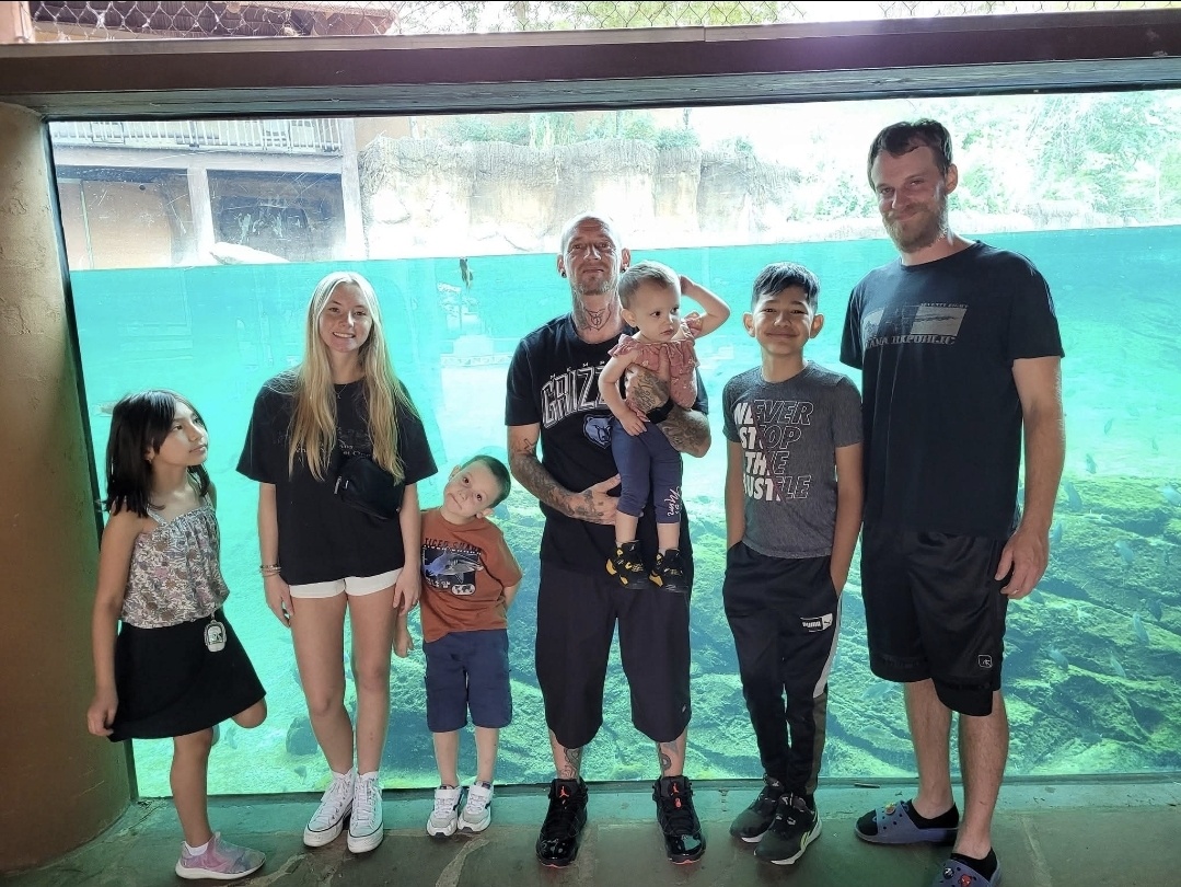 Jamie with his family