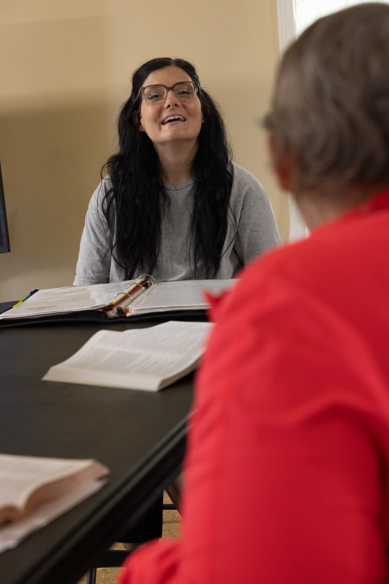 Angelina McClain teaching a class at Olive Branch